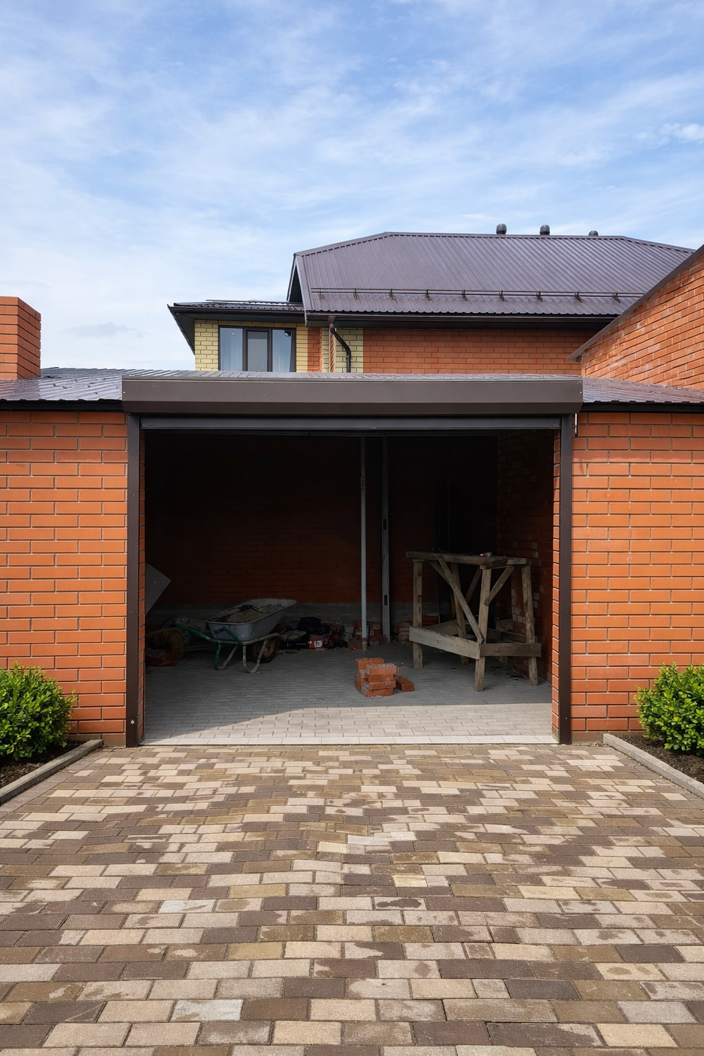 Рольворота в открытом положении