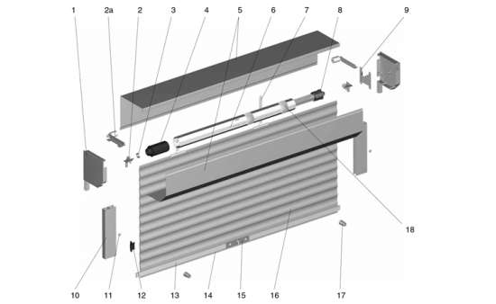 Рольставни на фасаде