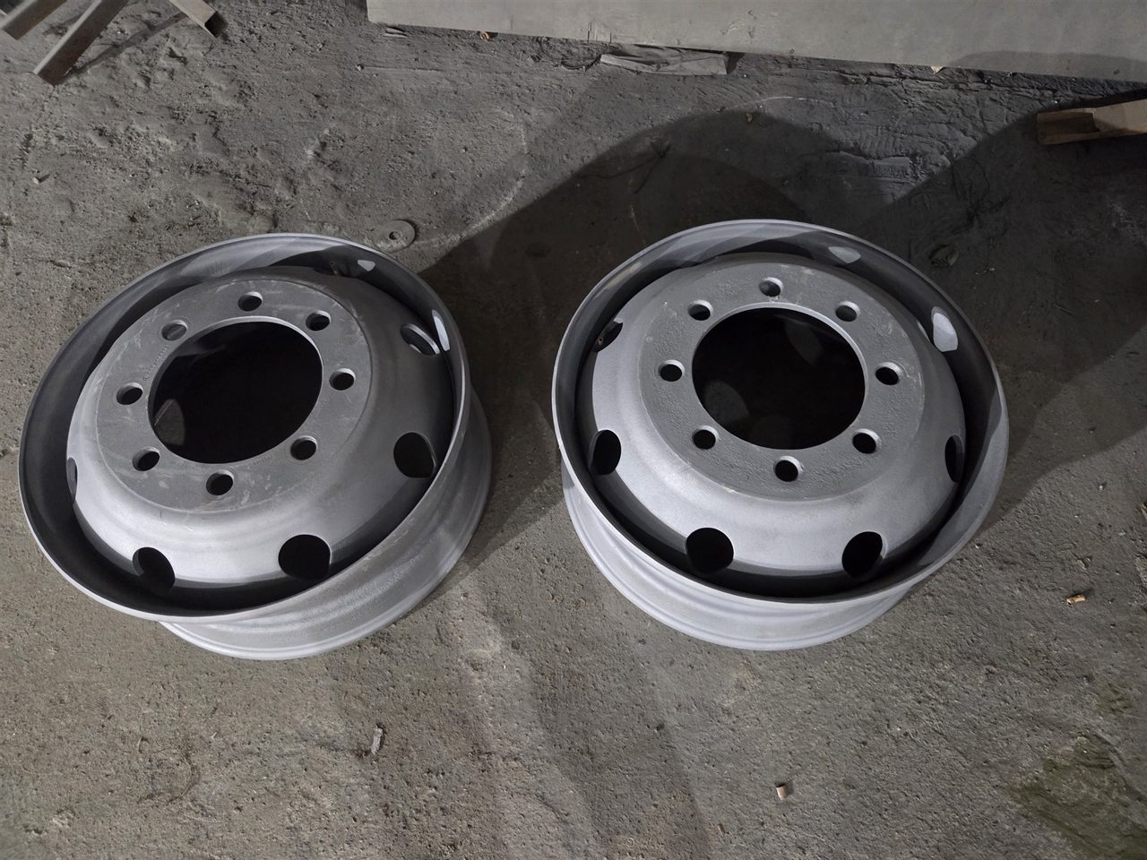 Пескоструй штампованных дисков — пример 1