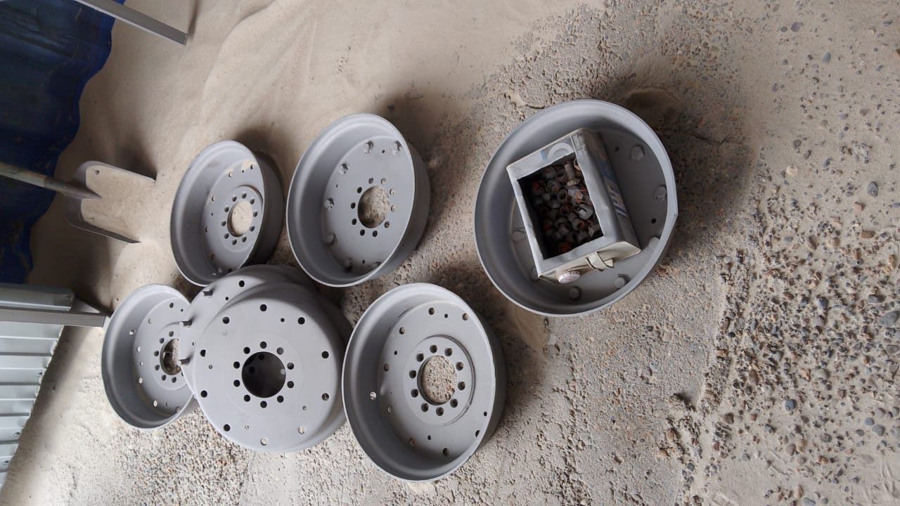 Пескоструй штампованных дисков — пример 4