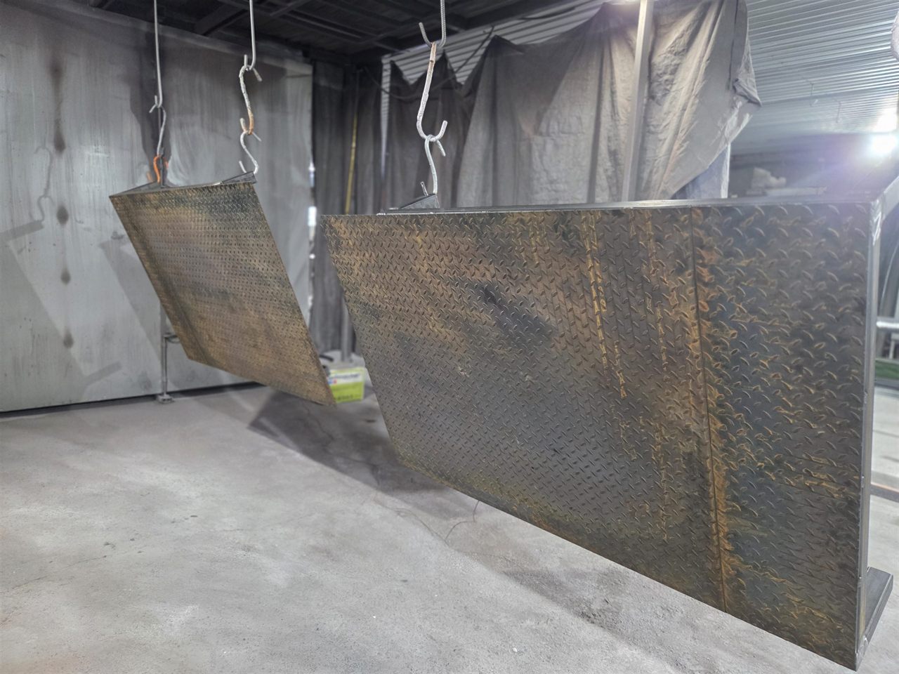 Удаление ржавчины пескоструйной обработкой