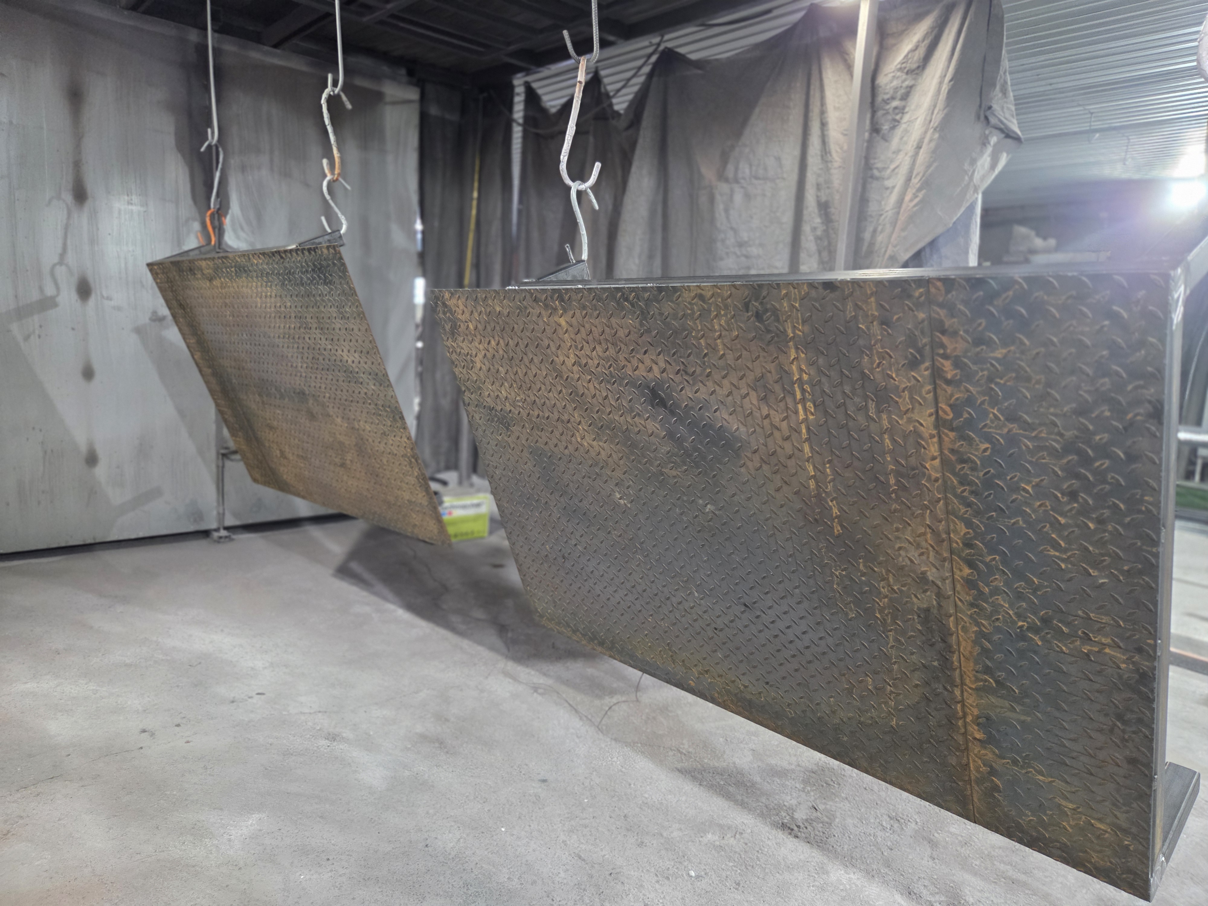 Удаление ржавчины пескоструйной обработкой