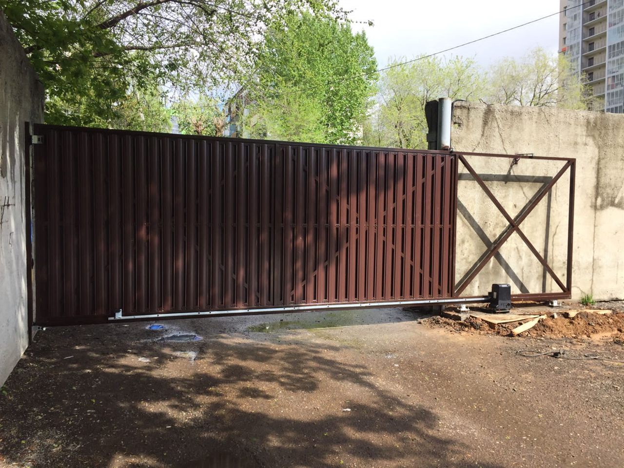 Откатные ворота — Работа 3