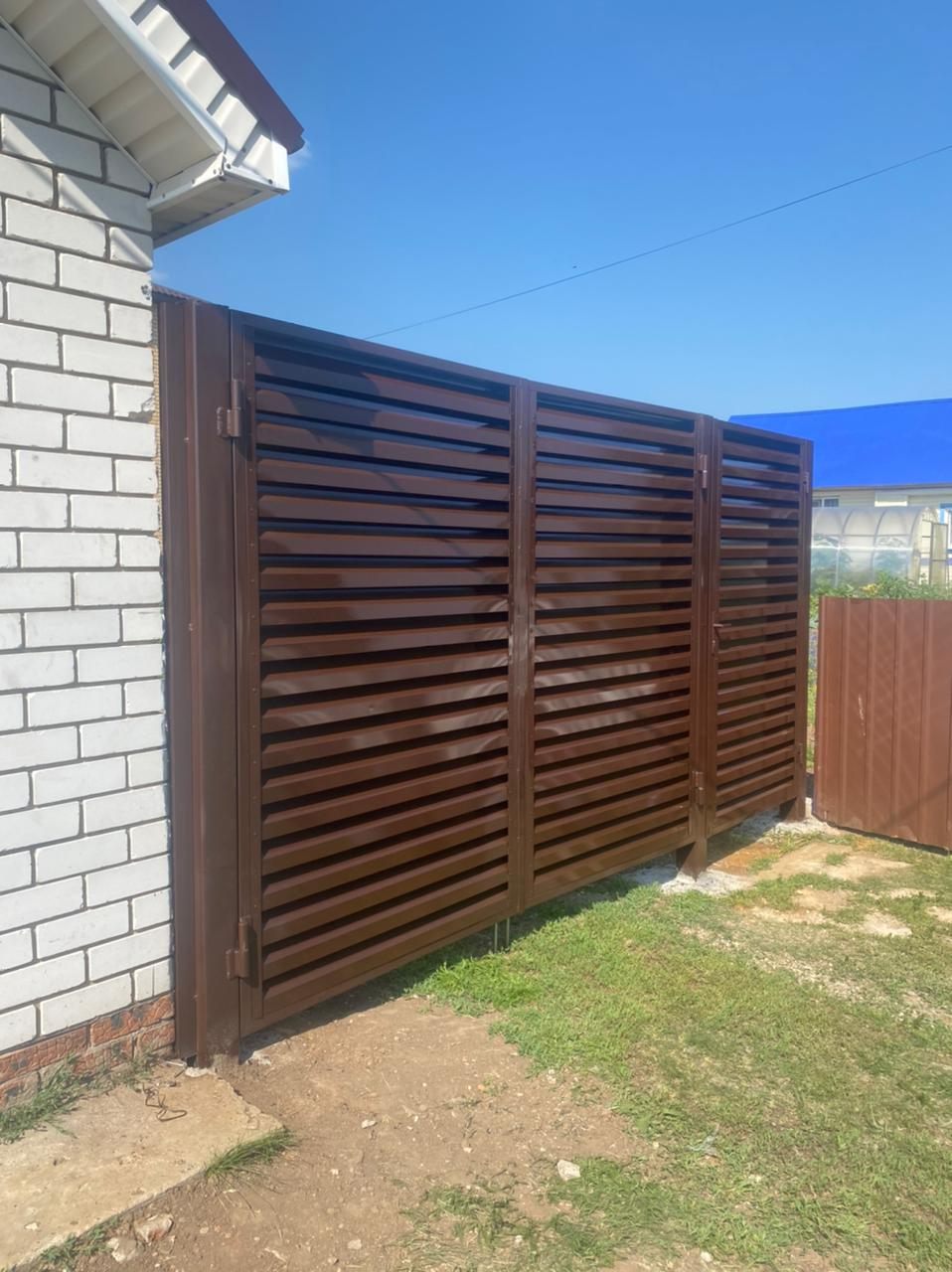 Распашные ворота — Работа 3