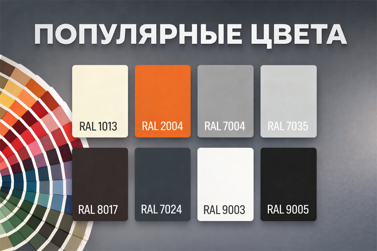 Основные виды текстур порошковой покраски